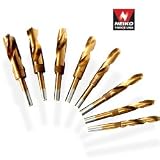 Heavy Duty Cobalt Silver & Demming Reduced Shank Drill Bit Set