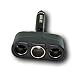 Black 12V Triple Car Cigarette Cigar Charger Adapter