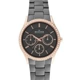 Skagen Denmark Womens Watch Charcoal & Rose Gold Women's #347LRXM