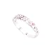 Pretty Pink CZ Hearts Ring