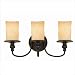 Westinghouse Lighting 6900900 Hearthstone 3 Light Wall Sconce in Burnished Bronze Pat...