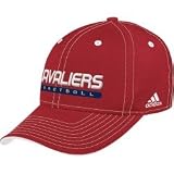 adidas Cleveland Cavaliers Black Official Draft Day Performance Stretch Fit Hat