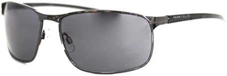 Perry Ellis Sunglasses Gunmetal, Metal Rectangle, Smoke Lens PE36 1
