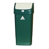 Swing Top Bin Colour: Green. Capacity: 50 litre.
