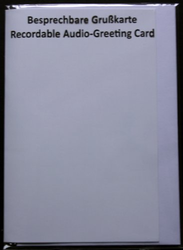 Recordable Audio Greeting Cards (Message Length: 120 Seconds) White