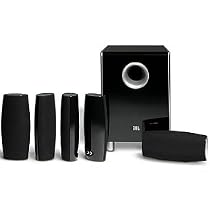 JBL CS6100BG Complete 6-Piece Home Theater Speaker System (Black Gloss)