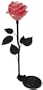 Moonrays 91405 Solar Powered Flower Light Pink Rose Fixture