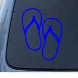 FLIP FLOPS - Sandals - Car, Truck, Notebook, Vinyl Decal Sticker #1012 | Vinyl Color: Blue