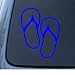 NS-FX FLIP FLOPS - Sandals - Car, Truck, Notebook, Vinyl Decal Sticker #1012 | Vinyl Color: Blue
