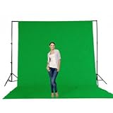 Chromakey Muslin Backdrop 10' x 20' plus Background Support System by PBL