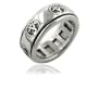 Sterling Silver OM or Aum Hindu Yoga Symbol Spinning Motion Ring(Sizes 4,5,6,7,8,9,10,11,12,13,14,15)