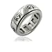 Sterling Silver OM or Aum Hindu Yoga Symbol Spinning Motion Ring Size 4(Sizes 4,5,6,7,8,9,10,11,12,13,14,15)