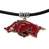 Arkansas Razorbacks Logo Pendant Rubber Necklace - NCAA College Athletics Fan Shop Sports Team Merchandise