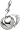 Peach, Sterling Silver Charm by Rembrandt Charms