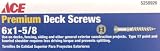 ACE DRYWALL SCREWS 46501 ACE Drywall Screw, Bugle Head # 6 x 1-5/8"