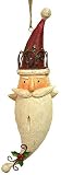 Country Folk Art Santa Claus Face Christmas Ornament #5518