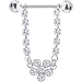 Crystalline Jeweled Petals Of Passion Dangle Nipple Shield