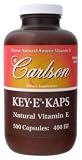Carlson Laboratories - Key-E-Kaps Natural Vitamin E, 400 IU, 500 capsules