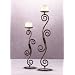 Wrought Iron, Swirl Design, Hammered Candlestick Holders