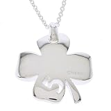 Good Luck Sterling Silver Four Leaf Clover Pendant