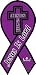 Jesus Is Lord Purple Ribbon Magnet