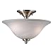 Search : Kenroy Home 10500BS Winterton Semi-Flush Ceiling Light, Brushed Steel