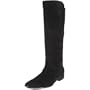 Aquatalia by Marvin K. Women's Catty Knee-High Boot,Black Nappa weatherproof suade/Black Stretch weatherproof suade,11 M US