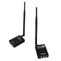 HOSSEN® 2.4GHz Wireless 1W 1000mW Audio Video AV Transmitter Sender Receiver CCTV