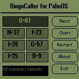 BingoCaller for PalmOS