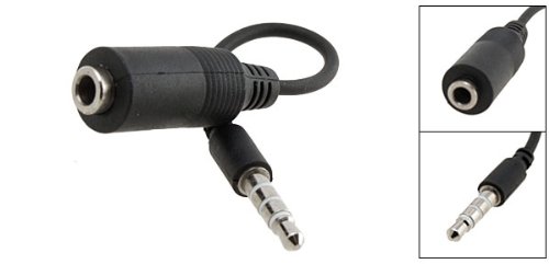 Buy Mini Black 3.5mm Headphone Adapter Cable for iPhone Promo Offer