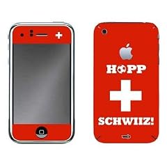 YOUNiiK Styling Skin Designfolie f�r Apple iPhone 3G / 3GS (mit Logocut) - Fan Artikel WM 2010 Schweiz Design Skin