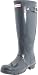Hunter Women's Original Tall Welly Gloss Rubber Boot,Graphite,4 UK (US Women's 6 M)
