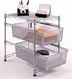 Double Basket Shelf Organizer - (silver)