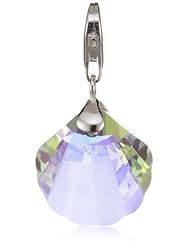 VINANI brand Germany 925 Sterling Silver Charm Pendant Shell with Swarovski Element HMS