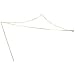 Coolaroo Quik'N EZ Triangle Shade Sail with Pole, Pebble, 9-Feet 10-Inch