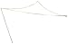 Coolaroo Quik'N EZ Triangle Shade Sail with Pole, Pebble, 9-Feet 10-Inch