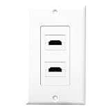 Pyle Home PHDMIW2 Dual HDMI Wall Plate 90 Degree Exit Ports