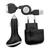 Covertec - Kit de charge iPod / iPhone - USB - Secteur + Allume-cigare