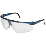 AO Safety 12282 Maxim Plus Safety Glasses, Blue Ice Frame, Clear DX Lens