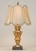 Carved Golden Designer Table Lamp