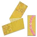 NOVICA Cotton table runner, 'Sunny Circles'