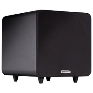 Polk Audio PSW111 Compact Powered 8-Inch Subwoofer (Single, Black)