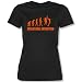 VOLLEYBALL EVOLUTION -Damen T-Shirt Schwarz / Orange Gr. S