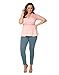 Kiyonna Women's Plus Size Pretty Peplum Mesh Top