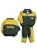 Green Bay Packers Infant Two-Piece Windsuit, Size= 18 Months