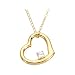 Jewelry Locker Teen Girl Floating Heart with CZ 16