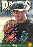 Josh Thigpen, Dayton Dragons - Reds Affiliate, 2004 Multi-Ad Sports Autographed Card