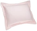 Pinzon 160-Gram Solid Flannel Standard Sham, Baby Pink