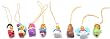 Winnie the Pooh Peek-a-Pooh #13 Circus Fun Capsule Toys Set of 8 vending Toys