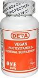 Deva - Vegan 1-A-Day Multi Tabs (With Iron) 90's